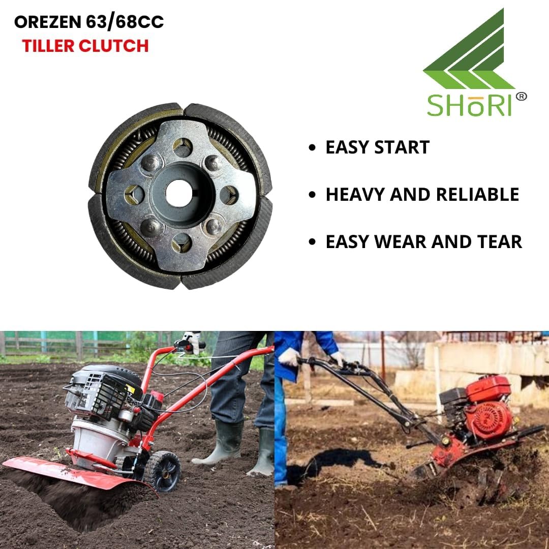 SHoRI Heavy-Duty Clutch for 63cc/68cc Power Tiller Mini Weeder - Durable Power Tiller Accessory - Image 2 thumbnail