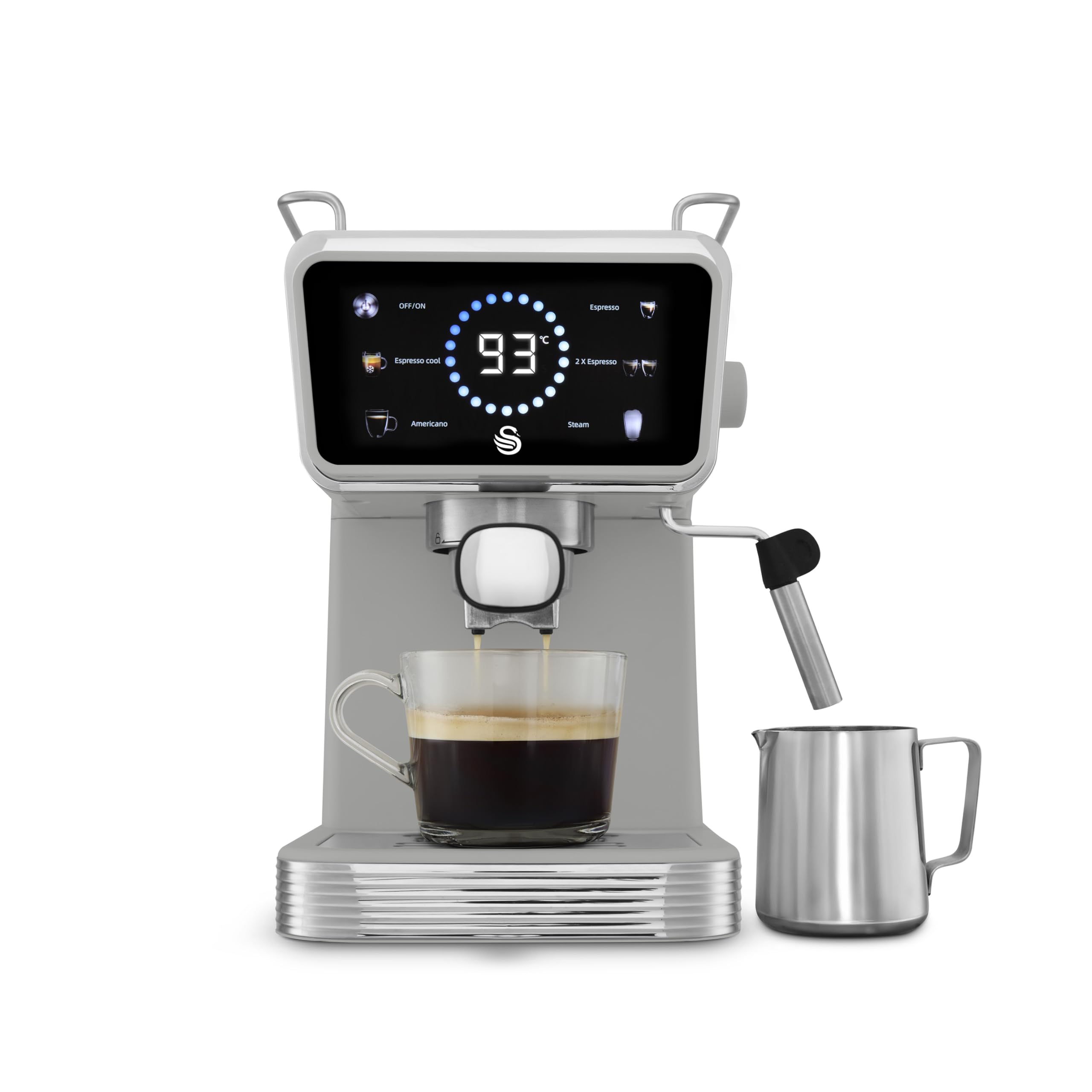 Swan Grey Digital Coffee Machine In