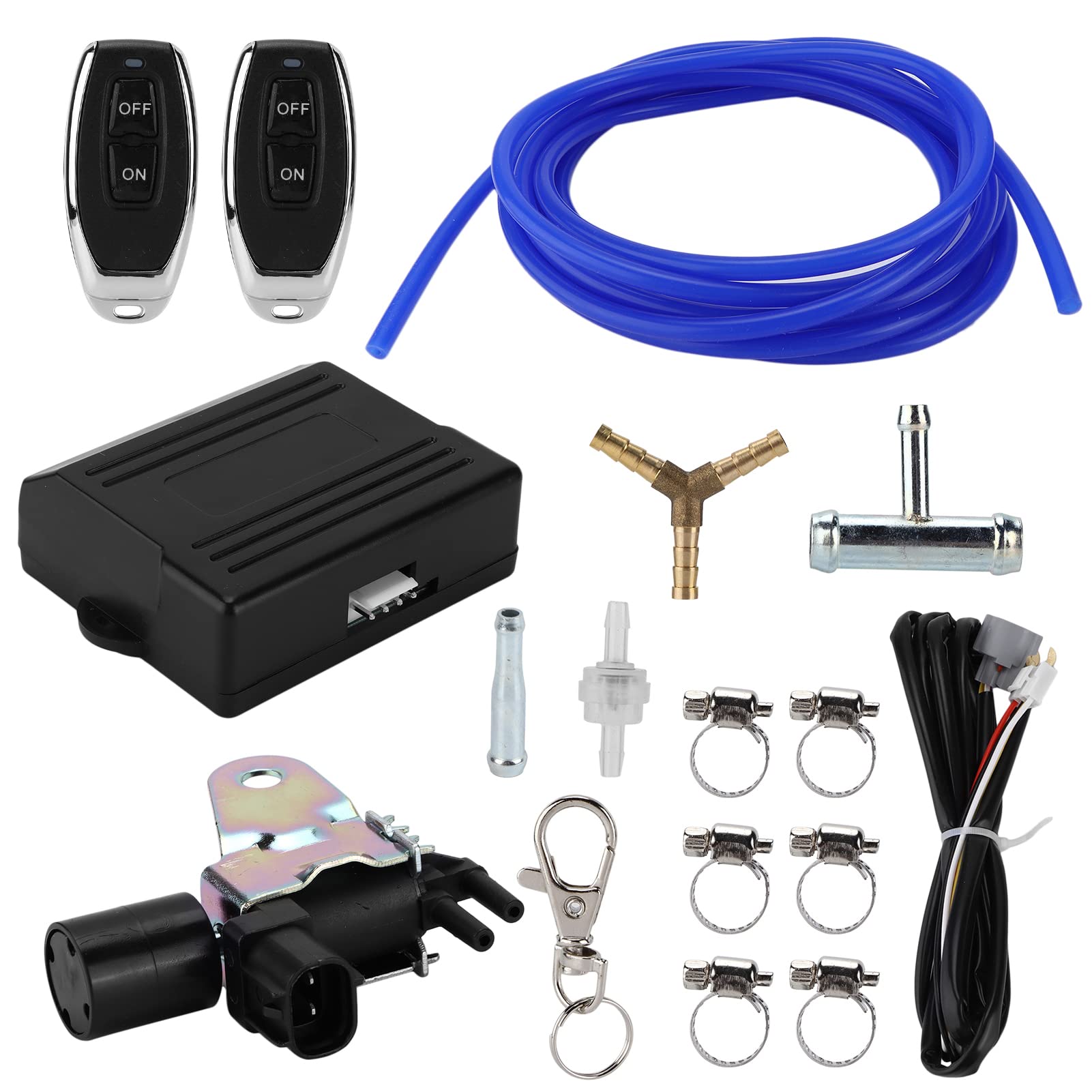 Kit de Controlador de Válvula de Corte de Escape Inalámbrico Universal Control Remoto de Vacío para Automóvil
