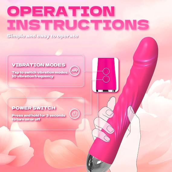 Large Vibrating Massager -Clitioral Sucker 7 Modes Viboatoars Toy Couples- Vibratorsmassager Electronic for Foot or Neck High Frequency Silent Personal Adult Tools TR02 (Pink)