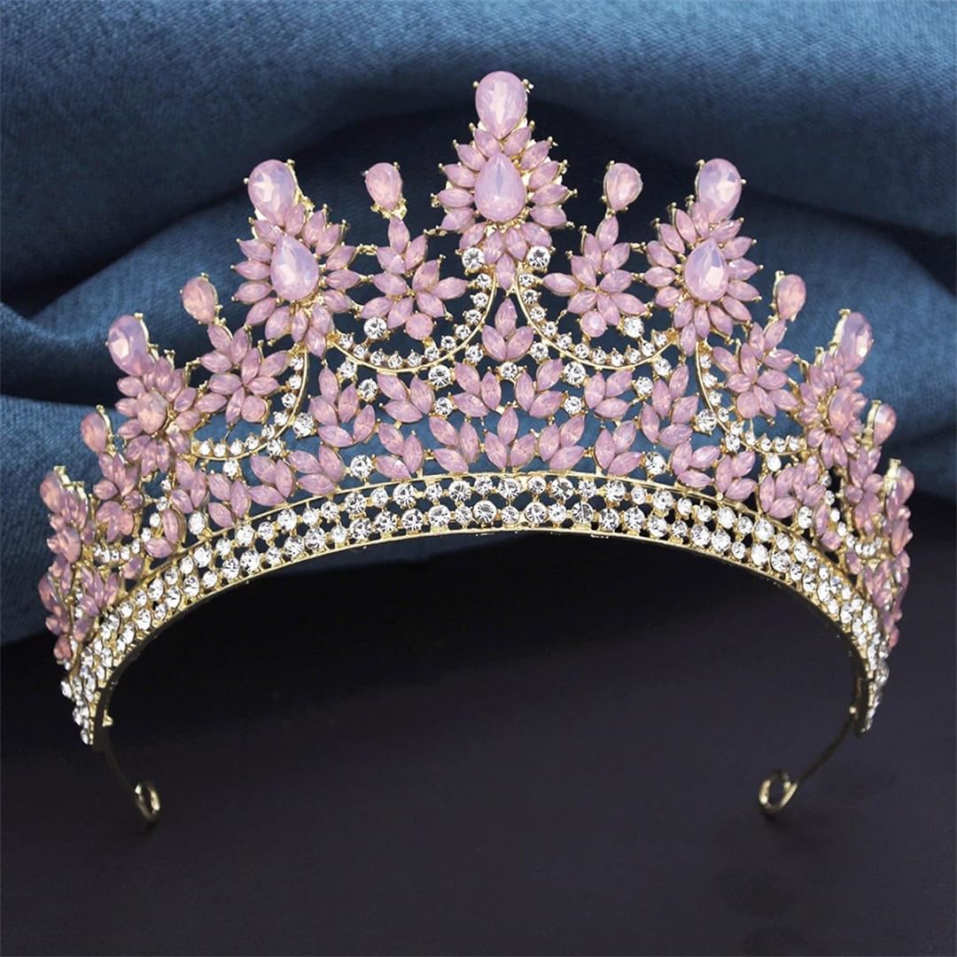 Rhinestones Tiaras And Crowns For Bride Wedding Crown Headdress Queen Birthday Prom Hair Pageant Pnnrk