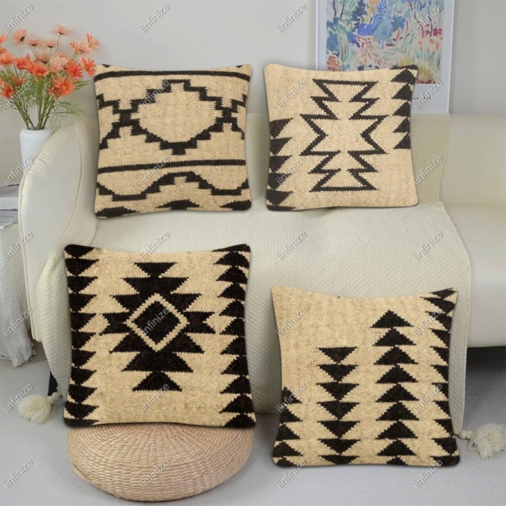 Housses de coussin de jardin Kilim 45x45 cm pour sublimer votre terrasse ce salon