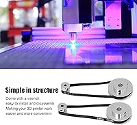 Vista 7 de Juego de polea de sincronización de aluminio de rueda síncrona, 20 dientes, 60 dientes con 11.024 in de longitud, 0.236 in de ancho, correa