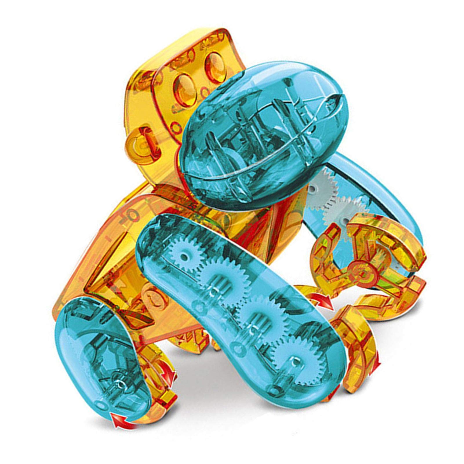 Robot Stem Toy, DIY Assemble Snail and Orangutan Solar Toy, Technology Production Invention Experiment Solar Energy Intelligence Educational Toy Tech Kit for Boys(Random Color)