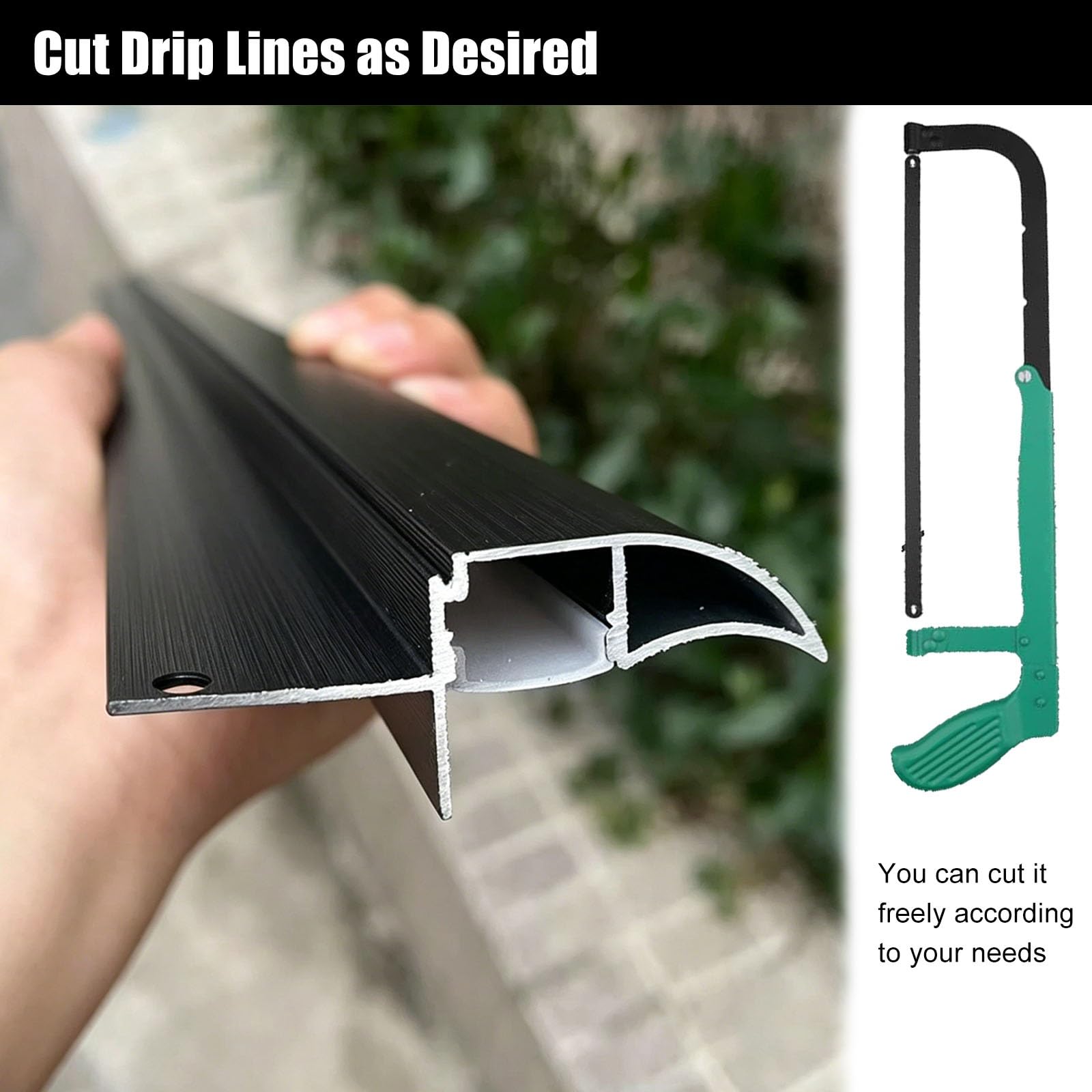 Deflector De Lluvia Y Borde De Goteo Resistente A La Intemperie para Protección De Exteriores; Protector contra El Goteo para Ventanas (58 Mm De