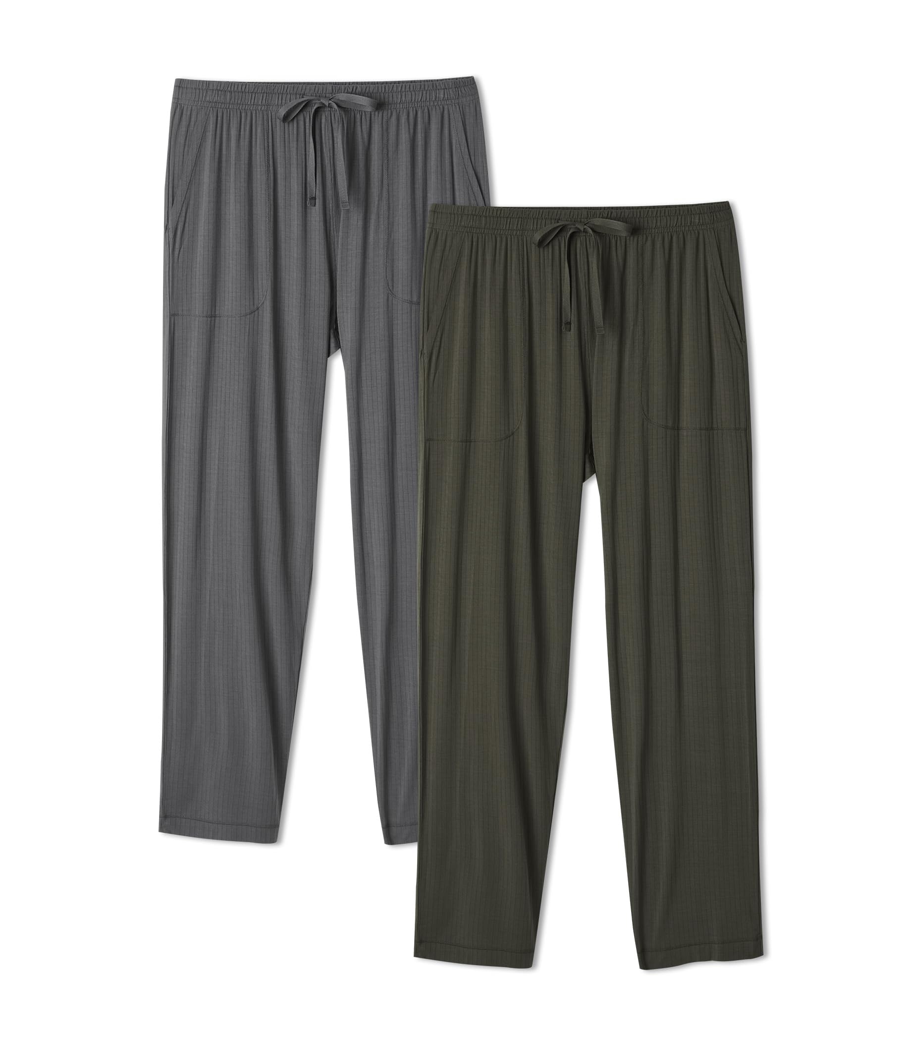 DAVID ARCHY Men's Bamboo Rayon AirWeave Knit Lounge Pants