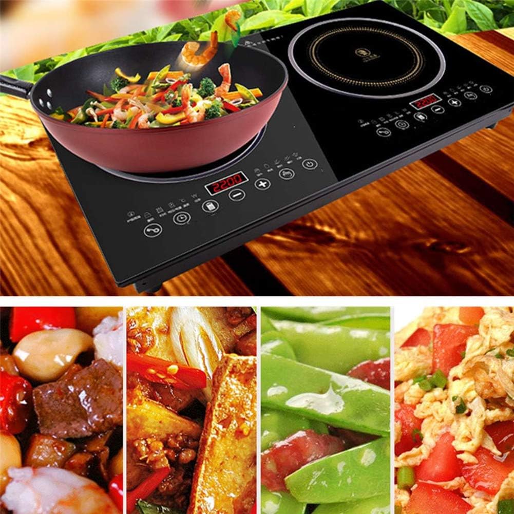 Induction Cooker Embedded Super Power Stylish and Convenient Multi-Function Double-Head Design Energy Efficient No Radiation Waterproof