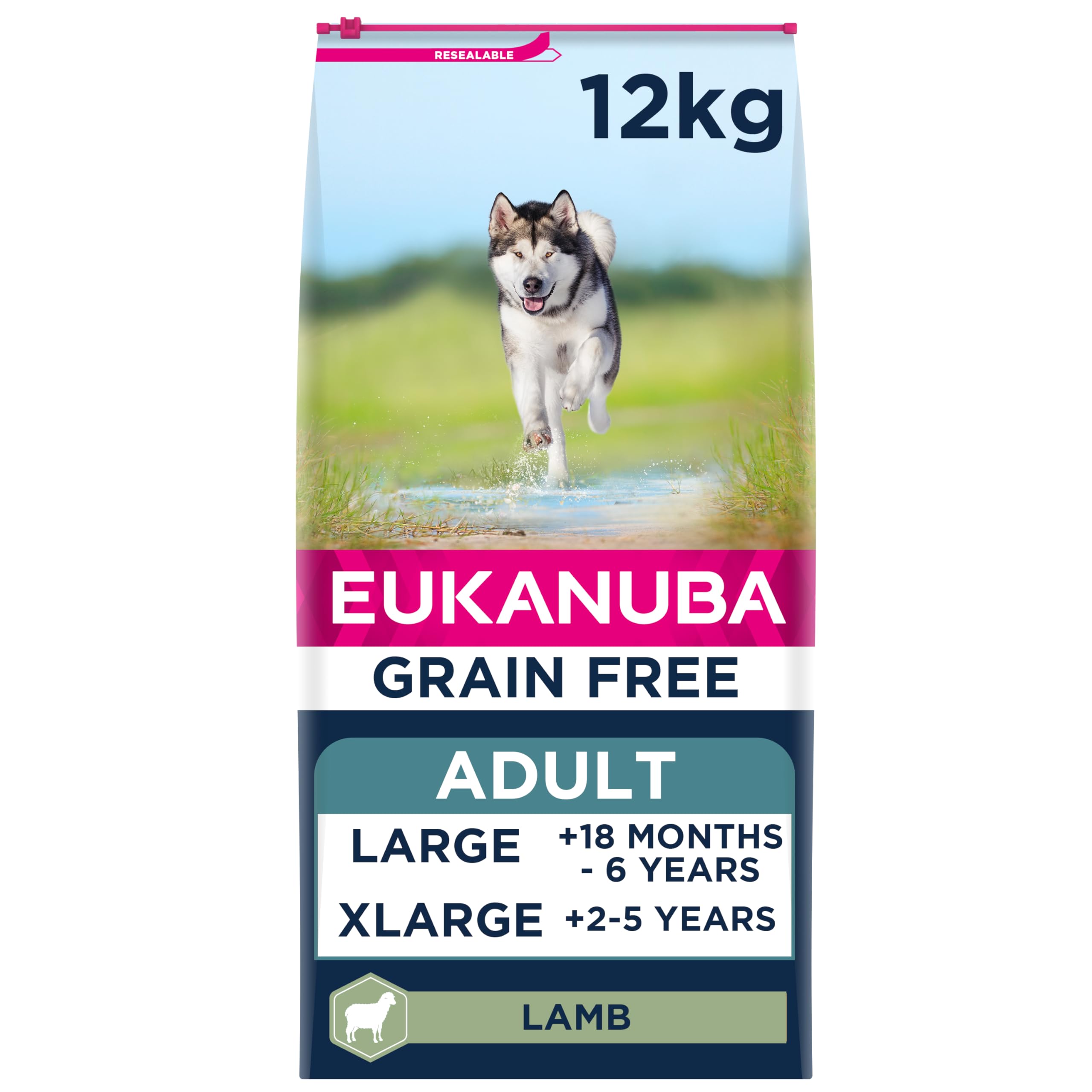 Eukanuba Grain Free Adult Large Dry Dog Food Lamb 12kg โ image 1