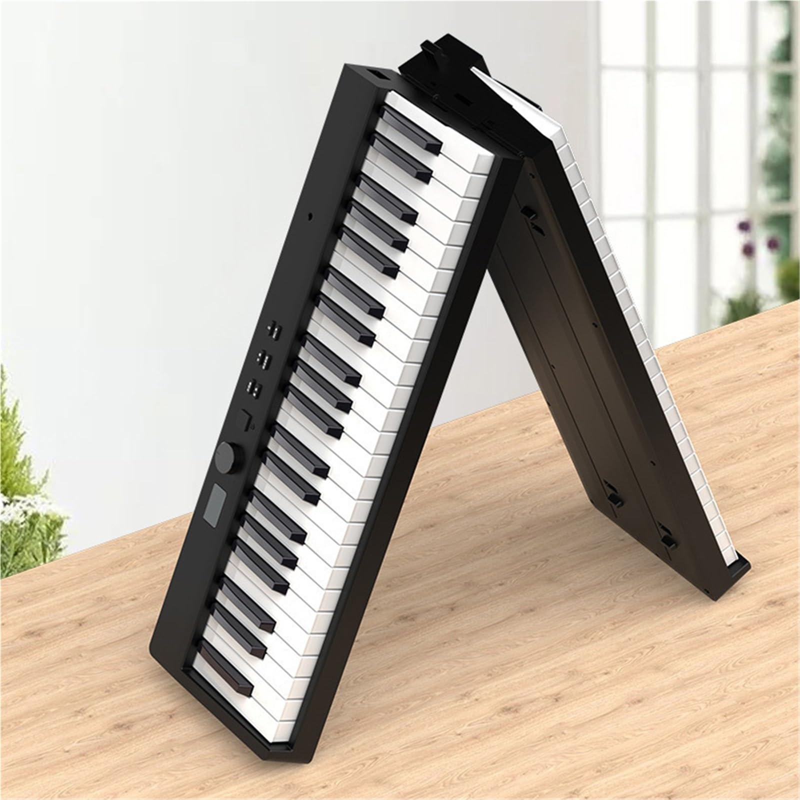 Pianino Elektroniczne 88 Klawiszowe Składane Pianino Dla Dorosłych Instrument Muzyczny Dla Początkujących Przenośny(Type 4)