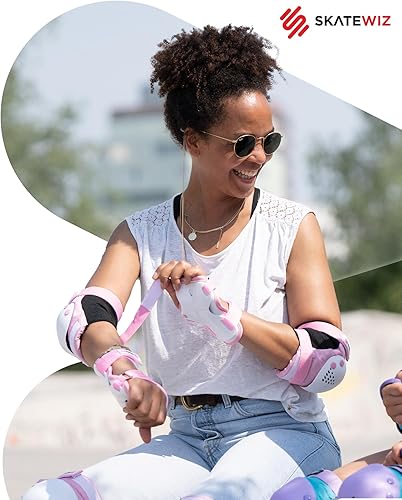 Miniatura 9 de SKATEWIZ Juego de almohadillas de protección para patineta para niños y adultos - Smash - Almohadillas para patines [6 piezas] con protectores