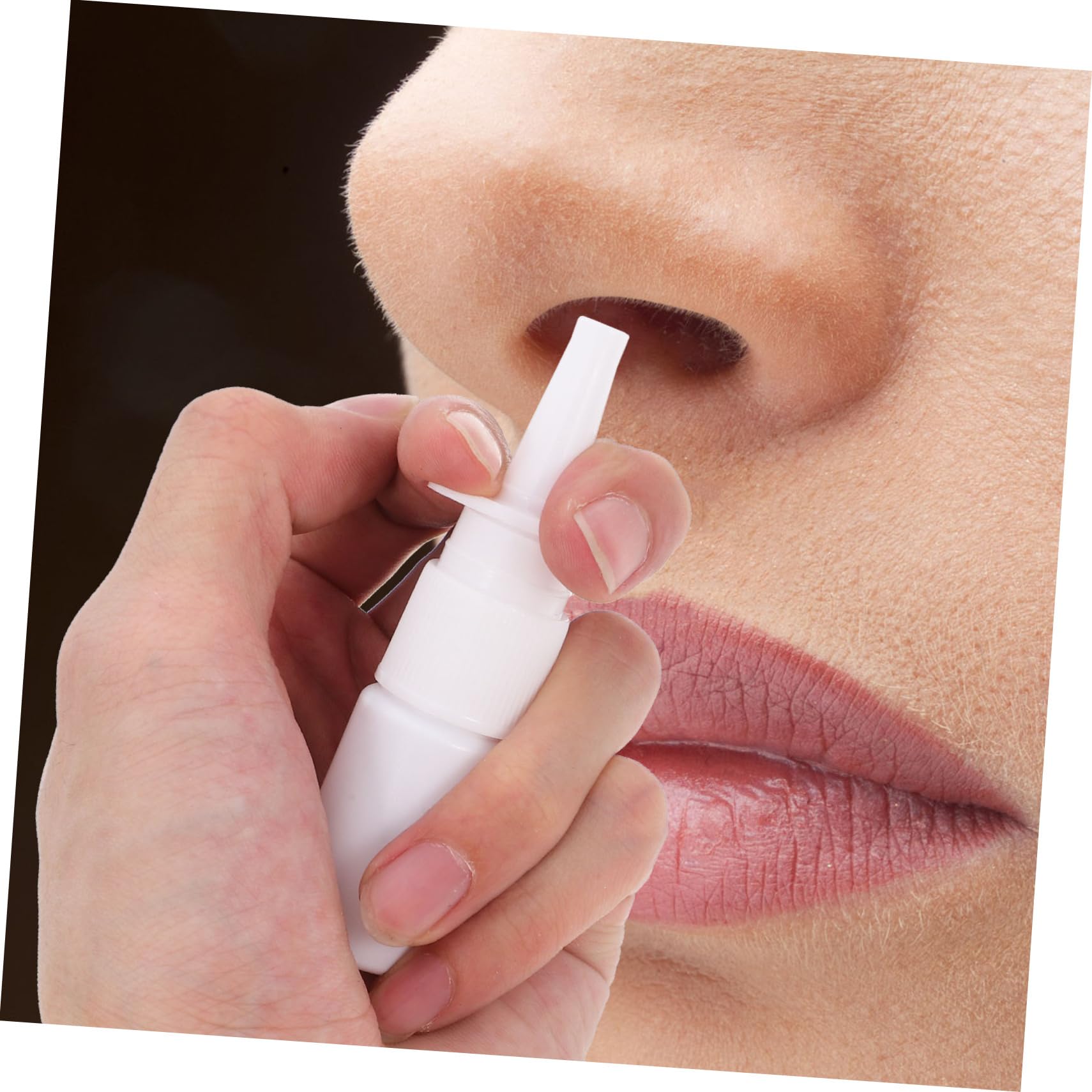 Healeved Nasenspray Leere Flasche 10ml aus Pe Wiederbefüllbare Reise Sprühflasche mit Transparentem Schutzdeckel Portable Kosmetik Reiseflasche für Outdoor und Travel