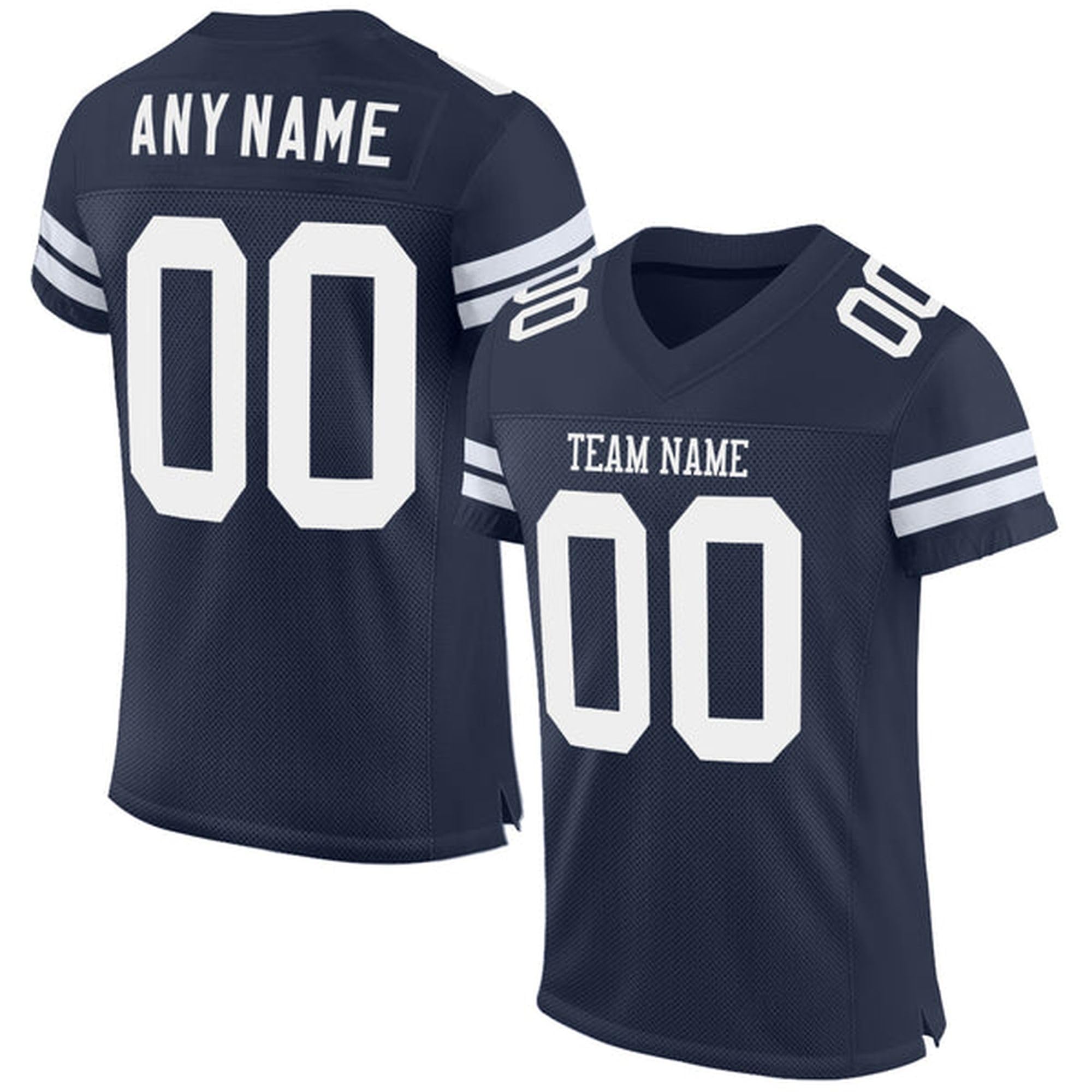 MABALETH Personalized Football Jersey, Football Shirt, Football Jerseys for Men, Football Jerseys for Women, Navy White Football Jersey, Football Shirts for Men, Football Gifts