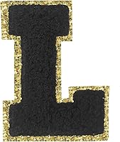 Vista 178 de SPRT - Parches de letras de chenilla universitaria con purpurina, parche de letras blancas para planchar con letras del alfabeto para disfraz