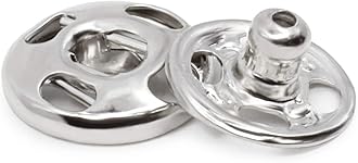 Dritz 80-30-65 Sew-On Snaps, Nickel-Plated Brass, Size 3/0 12-Count