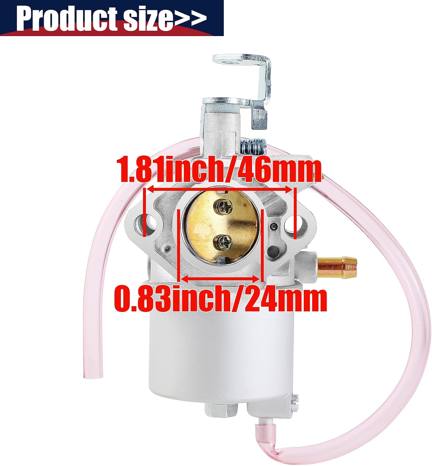 QAZAKY FE350 Carburetor + Fuel Pump Compatible with Golf Cart Club Car DS Precedent Turf Carryall OHV Kawasaki FE350 Engine 1016441-01 1018059-01 1019059-01 1035245-01 1016478 1016438 1016439 1016440