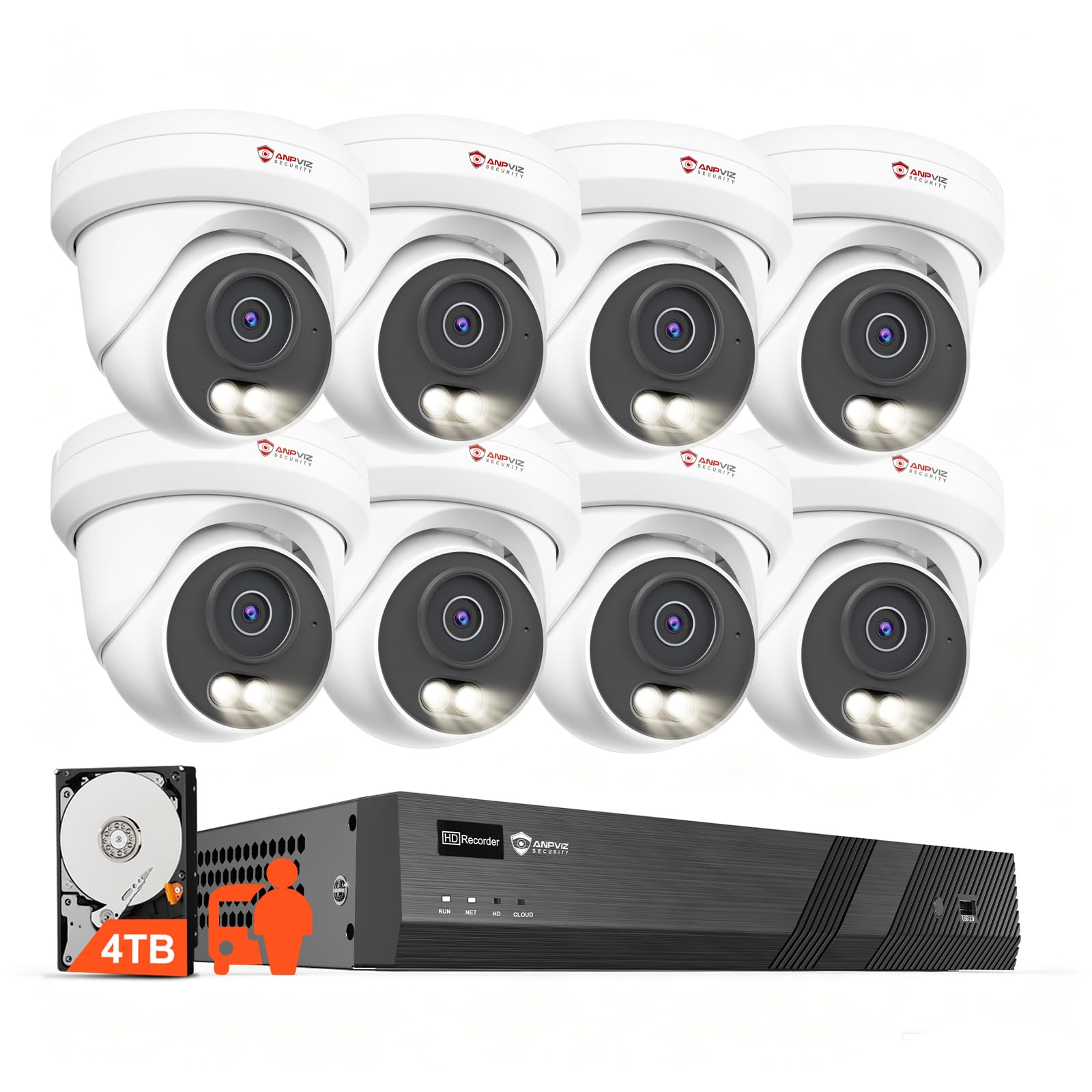 Anpviz 4K 16CH PoE Security System