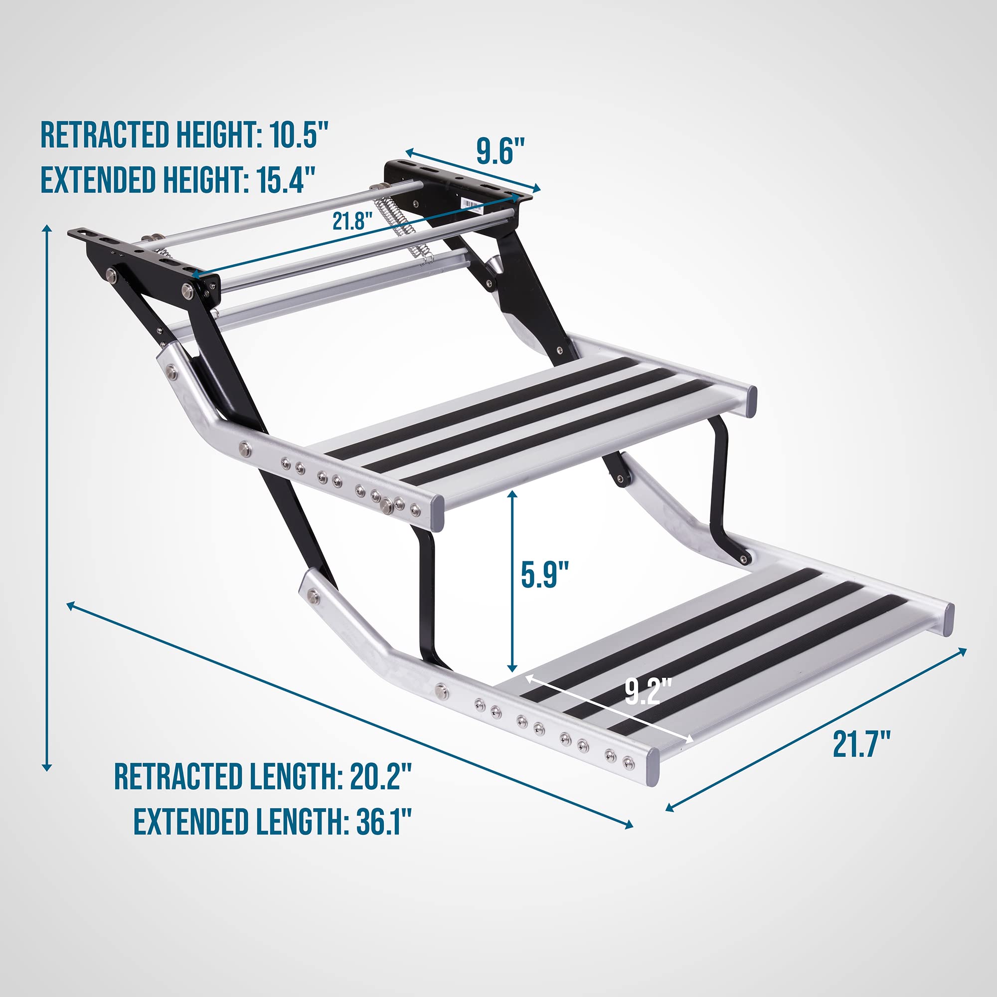 Buy Hike Crew Manual RV Steps Universal TwoStep Retractable Camper