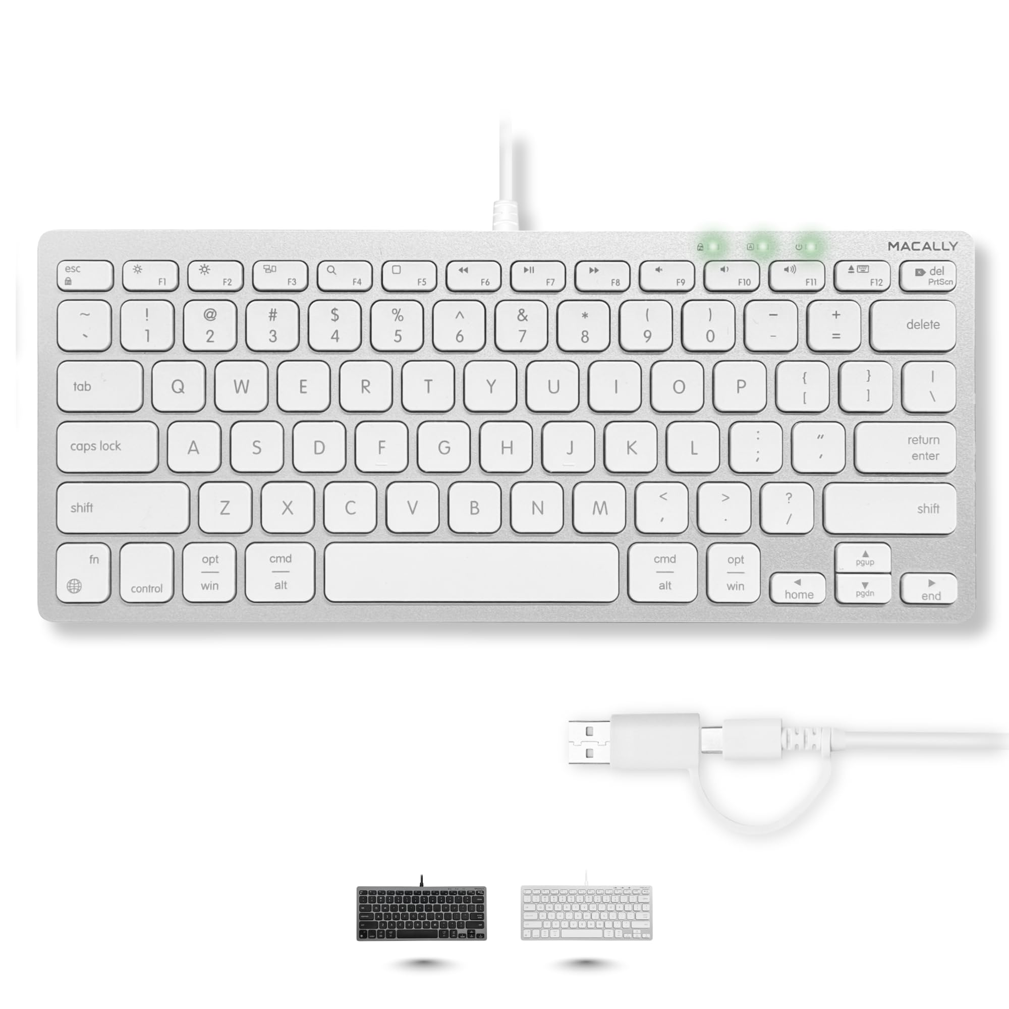 Macally USB-C Wired Keyboard