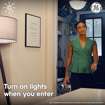 GE CYNC Wireless Smart Motion Sensor, Battery-Powered, White