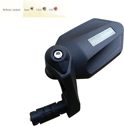 Miniatura 2 de MEACHOW Espejo retrovisor de bicicleta  bicicleta eléctrica para extremo de manubrio, cristal UHD de grado automotriz resistente a los arañazos, da