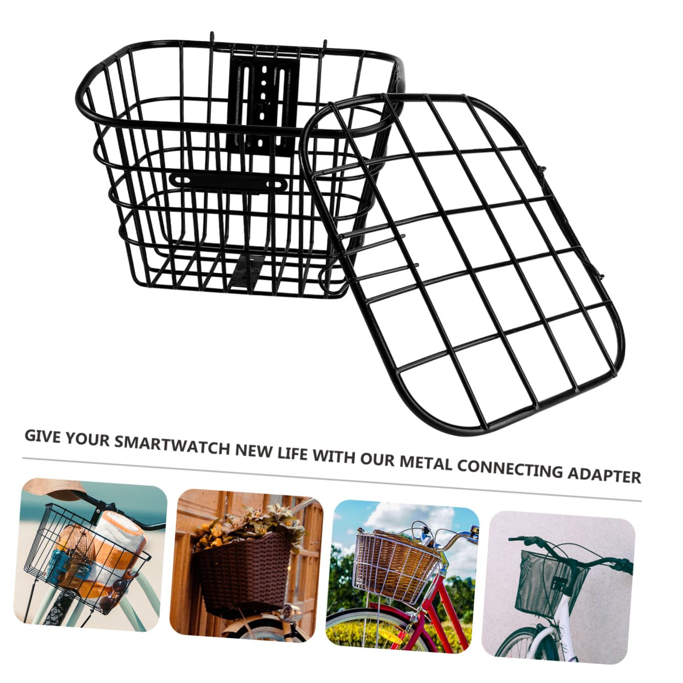 Mipcase Cestino Pieghevole per Bicicletta Lampada da Tavolo Personalizzata Contenitore Fatto in Casa Contenitore più Fresco Cerchio Kit Semplice Erogatore Acciaio Inossidabile Black