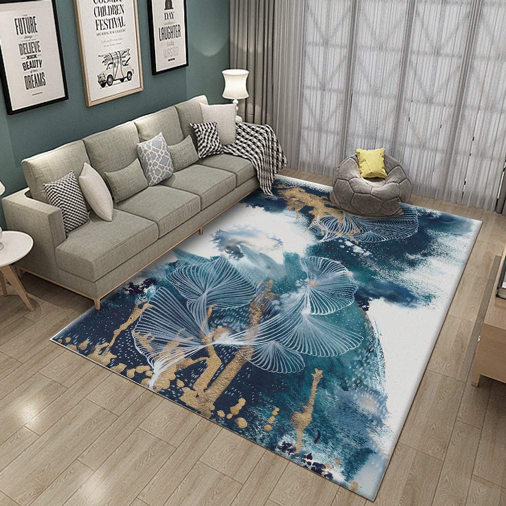 Buy MOXIC Soft Luxury Abstract Art Living Room Area Rugs Rectangular Children Crawling Bedroom Rug Fleece Anti-Slip Carpets Nordic Modern Home Decor Mats Indoor Outdoor Runners Nursery 2' X 9' — BookShops.in