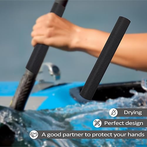 Miniatura 15 de Paquete de 2 empuñaduras para kayak, agarre antideslizante para remos desmontables, accesorios de kayak para prevención de ampollas
