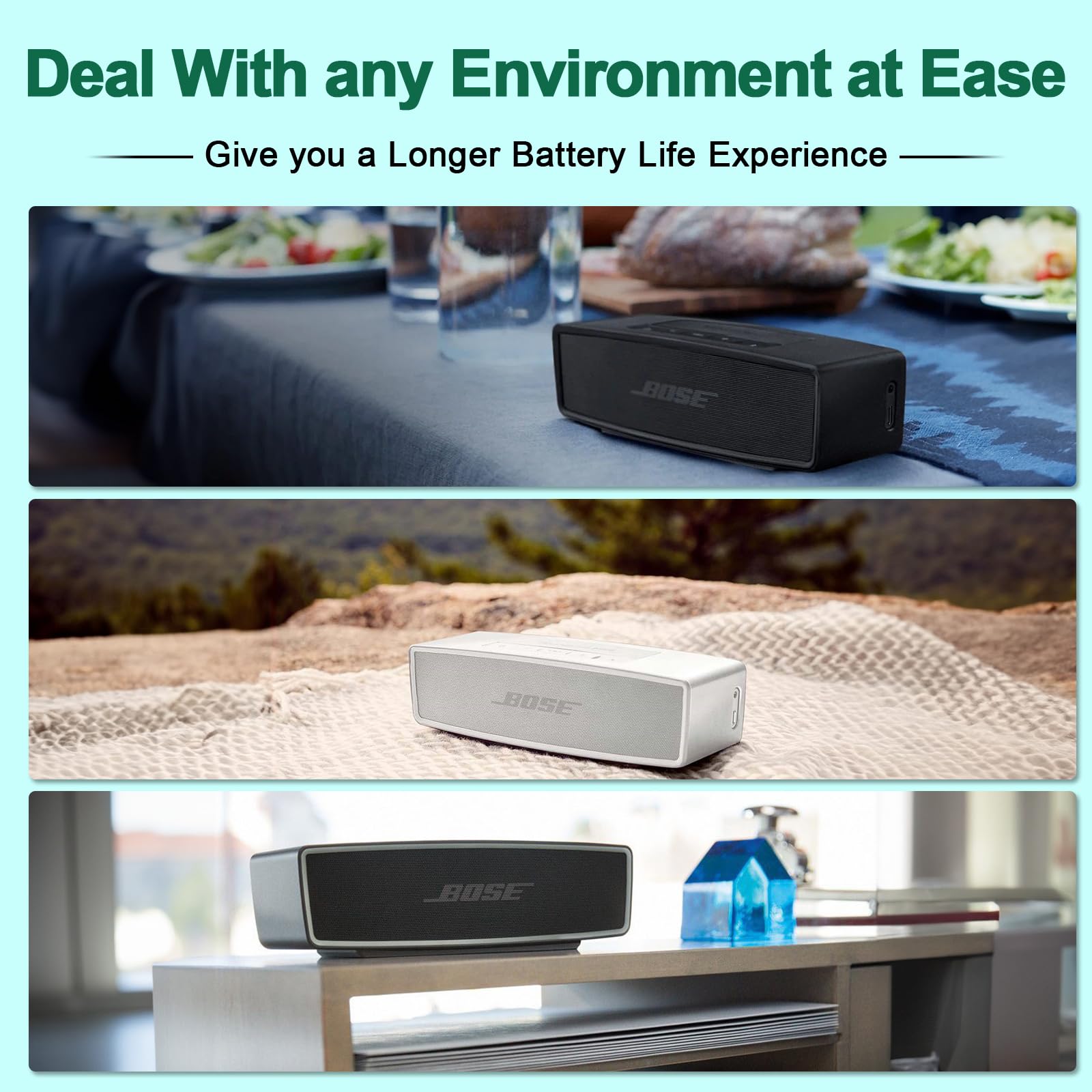 088796 088789 088772 080841 Batería para Bose SoundLink Mini 2, Mini II Batería para Altavoz Bluetooth Bose 7.4V 2330mAh/17Wh Li-Ion