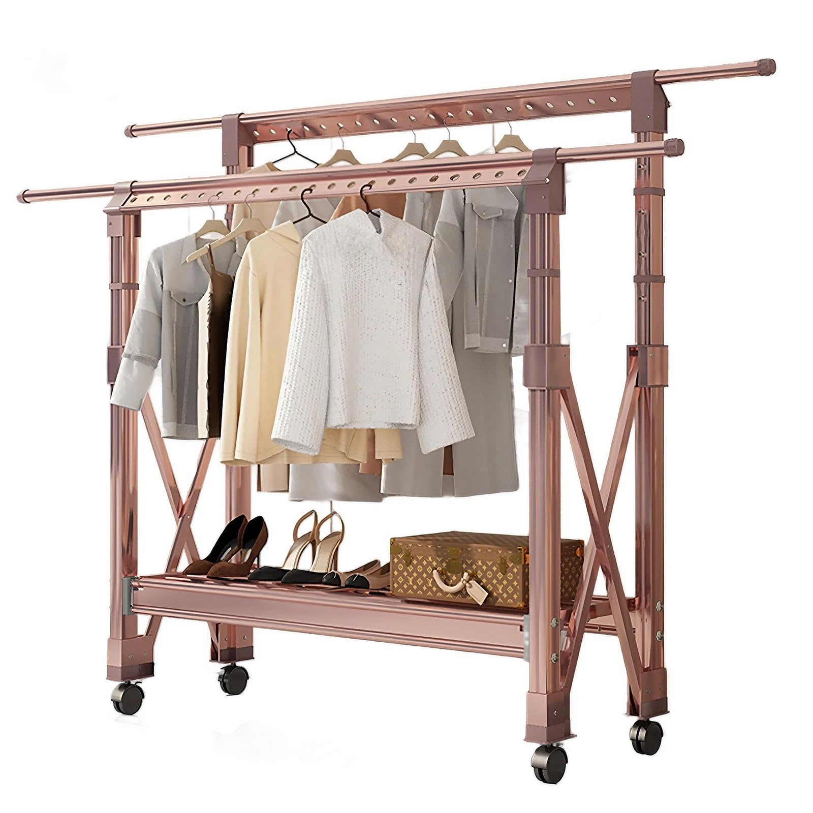 Portant à vêtements pliable pour suspendre votre linge sans encombrer vos petites pièces