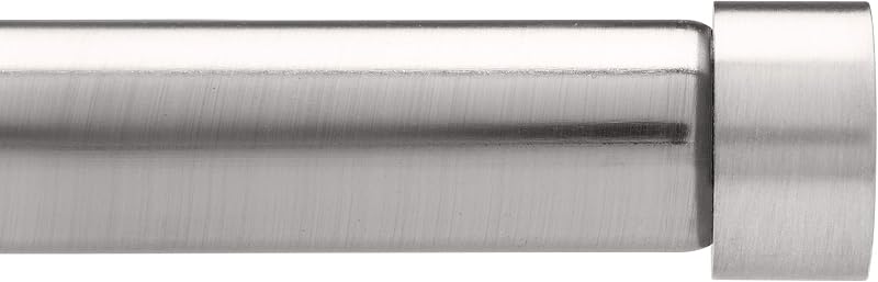 Umbra Cappa Adjustable Curtain Rod, Heavy Duty 1-1/4 Inch Diameter, 36 to 72 Inches, Nickel