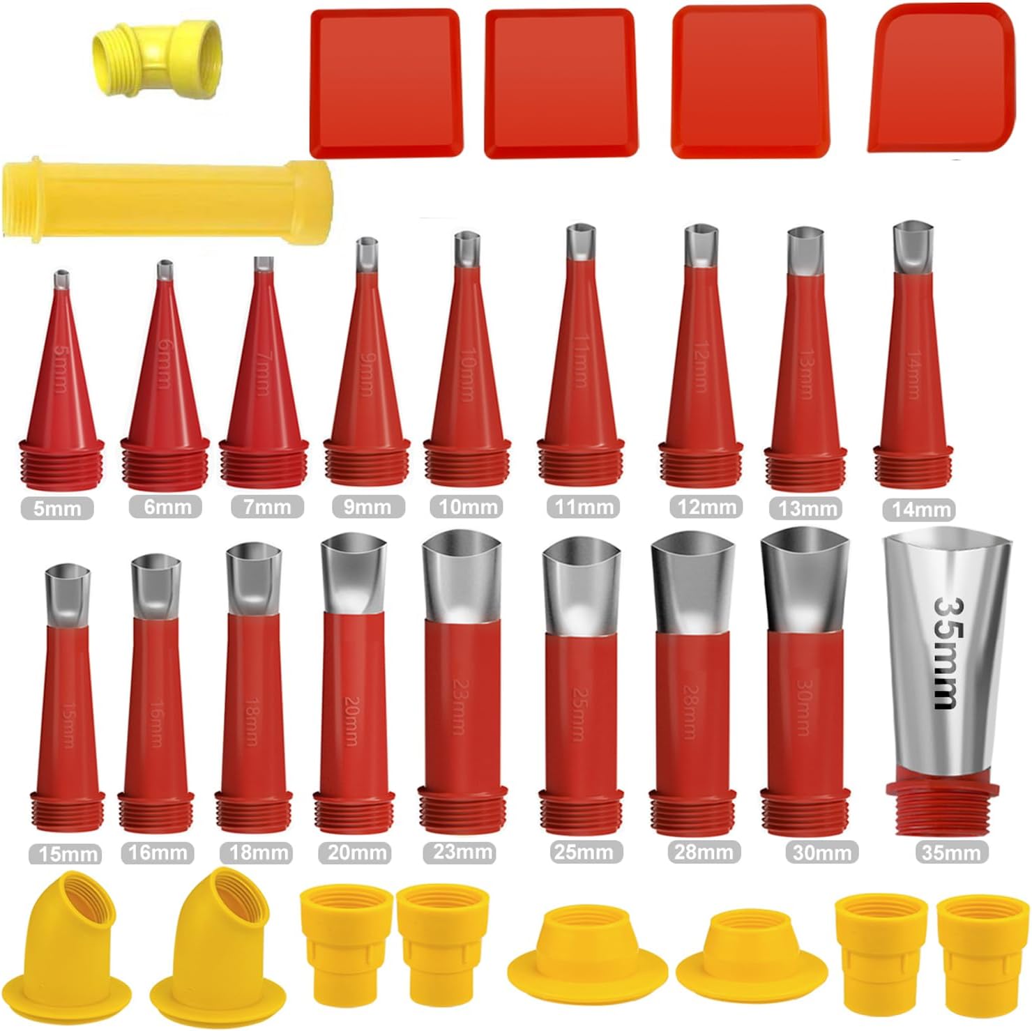 32pcs Caulking Finisher Kit Include 18Pcs Caulking Nozzle Tips Reusable