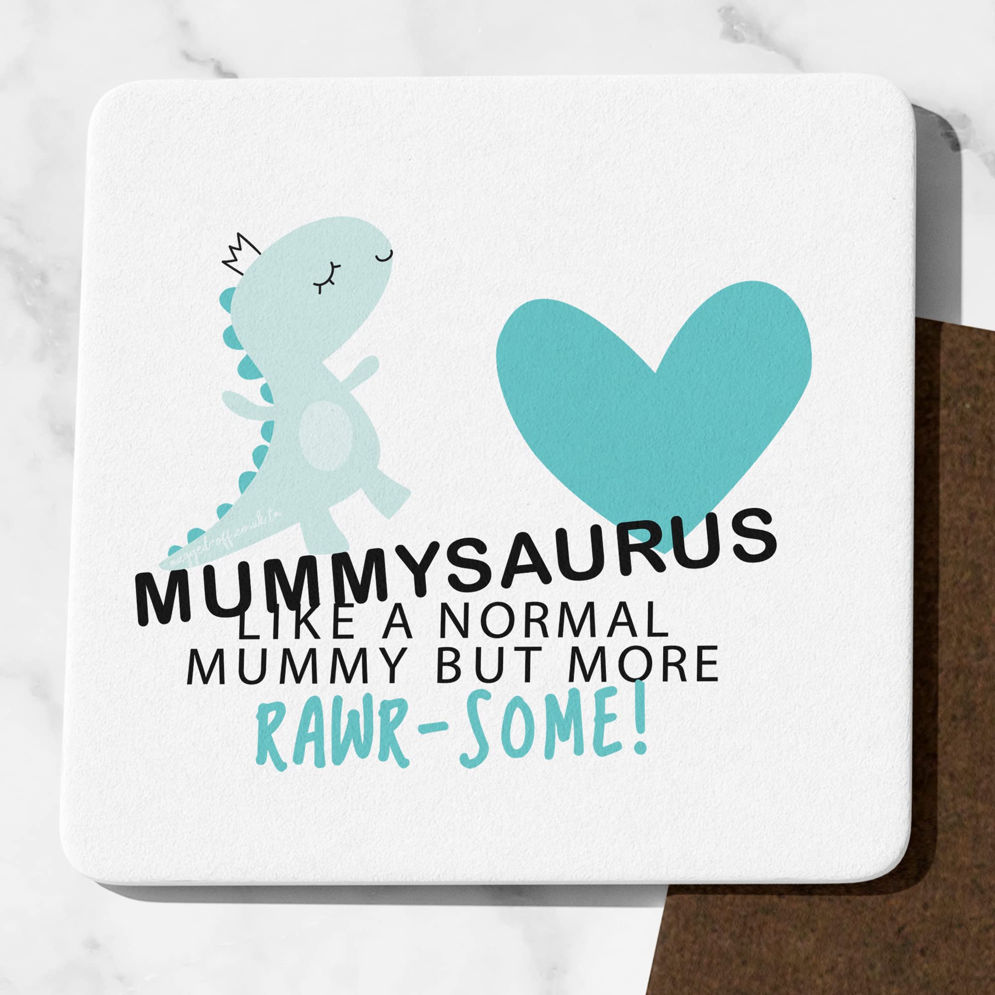 Mugged Off Nanny Mummy Gifts Mummysaurus Coaster Ideal