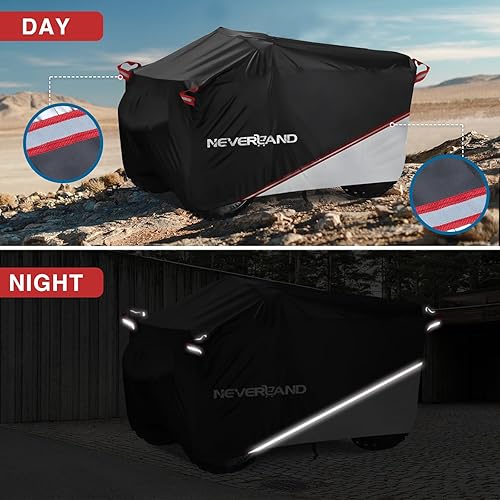 Miniatura 6 de NEVERLAND Cubierta Impermeable para ATV al Aire Libre - Cubierta para Cuatrimoto de Servicio Pesado Resistente a Desgarros Cubiertas para Vehículos