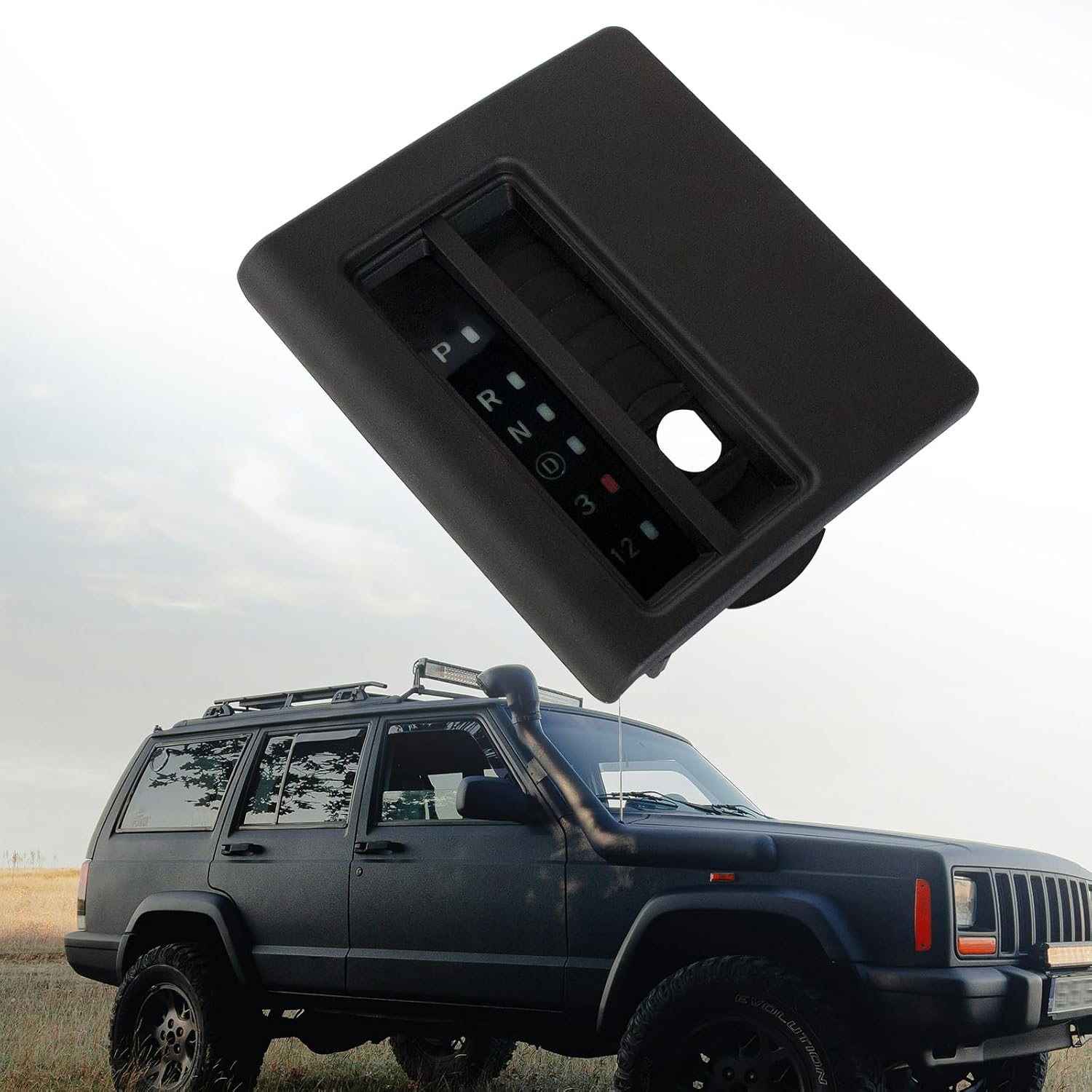 Automatic Transmission Shifter Bezel Cover for Jeep Cherokee XJ 1997-2001 | ETL INDUSTRIES 55115615 Prndl Shift Indicator Panel, Floor Console Gear Selector Repair Accessories