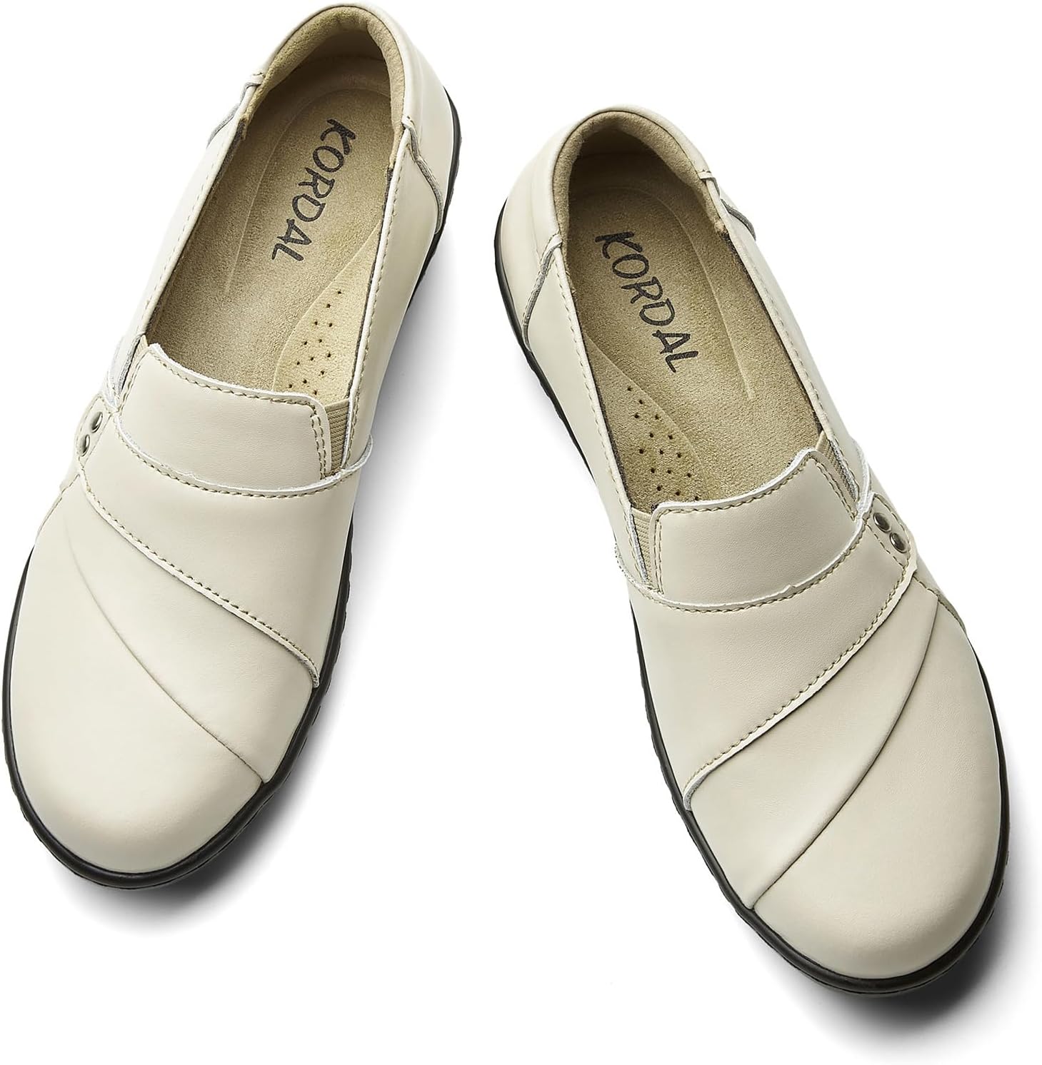 KORDAL Women's Comfortable & Lightweight Leather Loafers Slip-Ons Stylish Business Casual Dress Shoes Work Office Everyday Walking Shoes for Women - Image 10