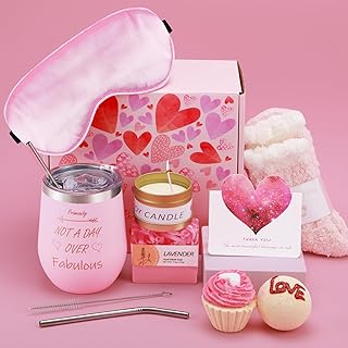 Xakay Pamper Gifts for Women Birthday Unique Pamper Hamper for Women Self Care package for Her, Relaxation Spa Gift Bath Set Get Well Soon Gift for Women, Pamper Box for Mum, Wife, Best Friend, Sister