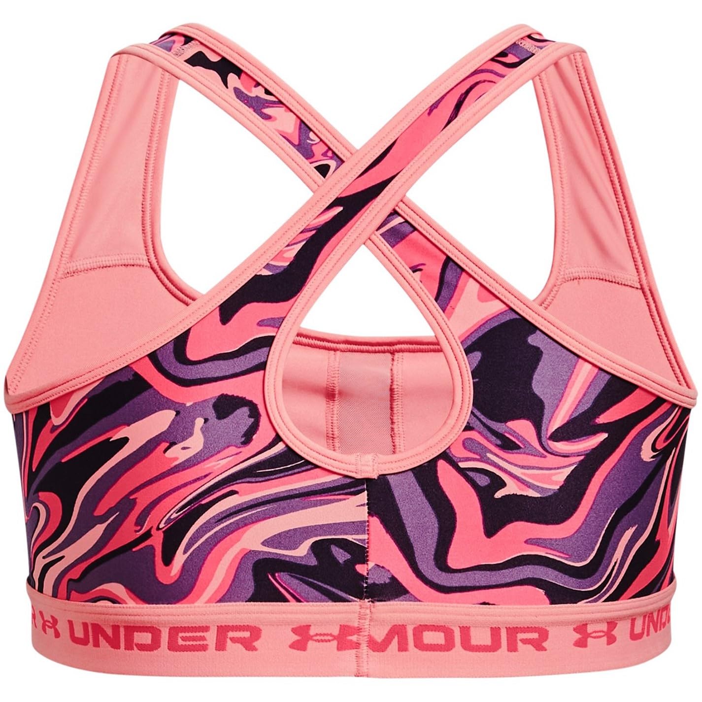 Under Armour Crossback Mid Print Sujetador Deportivo Mujer (Pack de 1)