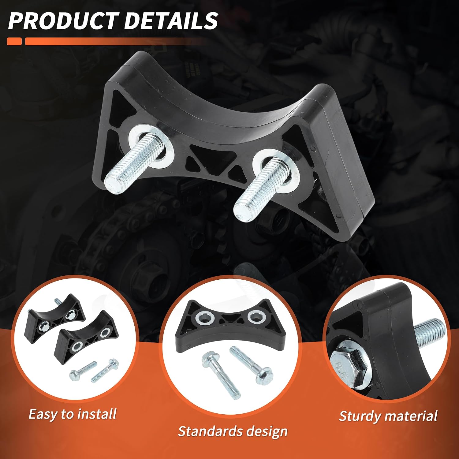 2 Set Timing Chain Tensioner Damper for Chevy Corvette Tahoe Impala Avalanche Silverado Timing Chain Tensioner with Bolt Fits 4.8L 5.3L 6.0L 6.2L LS Engines No.12588670/12570511