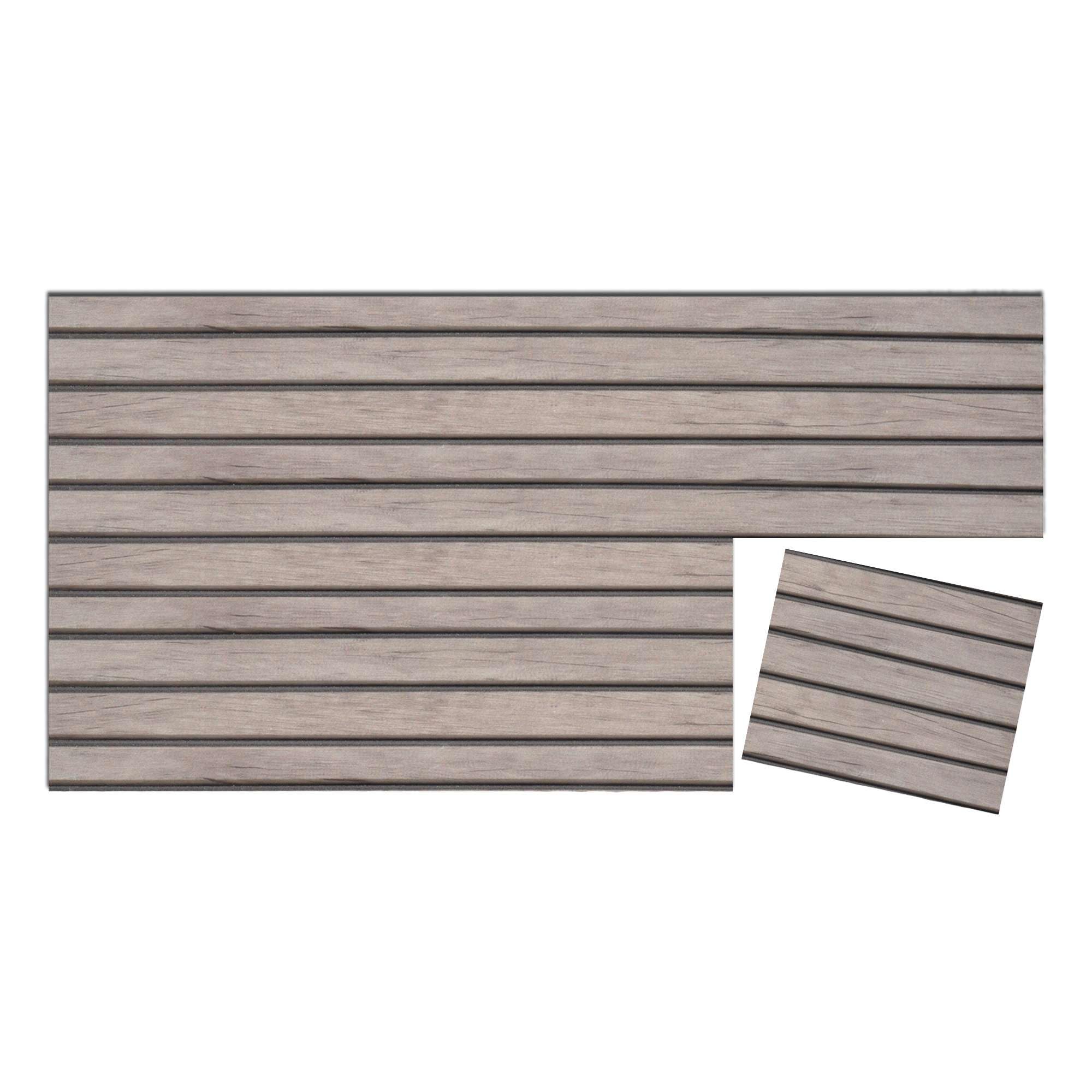 IZODEKOR 3D Wood Effect Wall Panels - Faux Wood Paneling for Living Room, Kitchen, Bathroom and More | Natural Wood Look | Easy Application | Shadow Touch (10" x 10")