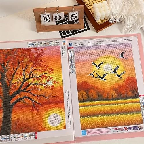 Huacan A3 Diamond Art Storage Book 30 Pages 60 Views Portfolio Presentations Folder Diamond Art Accessories