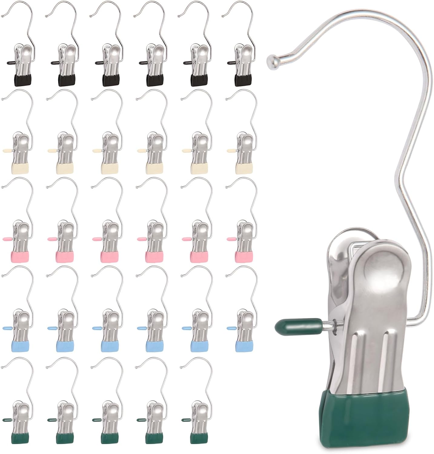 Heavy Hanr Clips for Closet, Laundry Hooks Hanging Clips with,