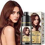 Joyful Young Hair Dye Shampoo 3-in-1 Vegan Color for Gray Hair - Ammonia-Free for Men & Women - Beard & Hair Coloring - Instant Gray Coverage Champ Para Canas Mujer & Hombre (COPPER BROWN)