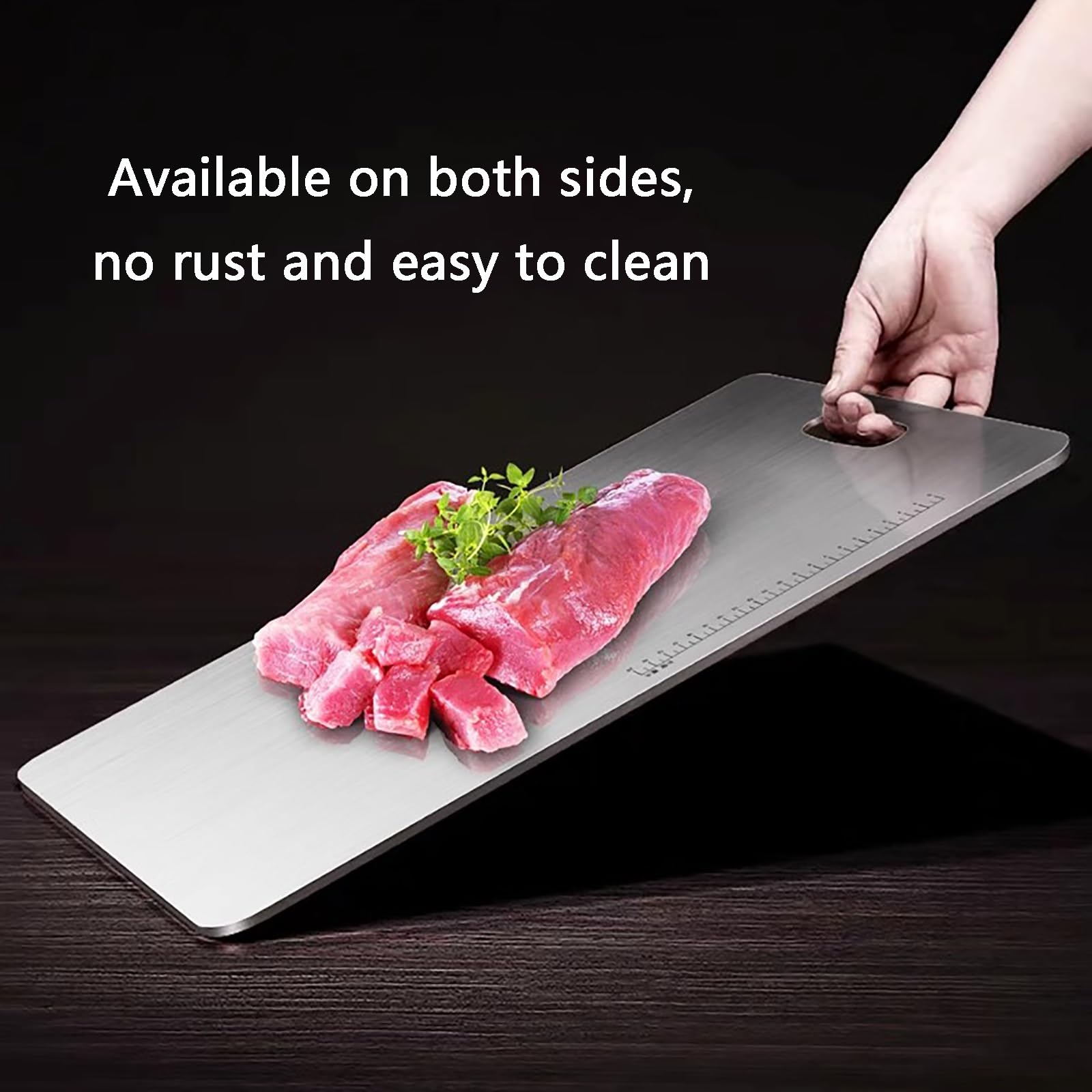 l'acciaio inossidabile, Tagliere in titanio, facile da pulire, adatto for cucine domestiche(46 * 30cm/18 * 12in)
