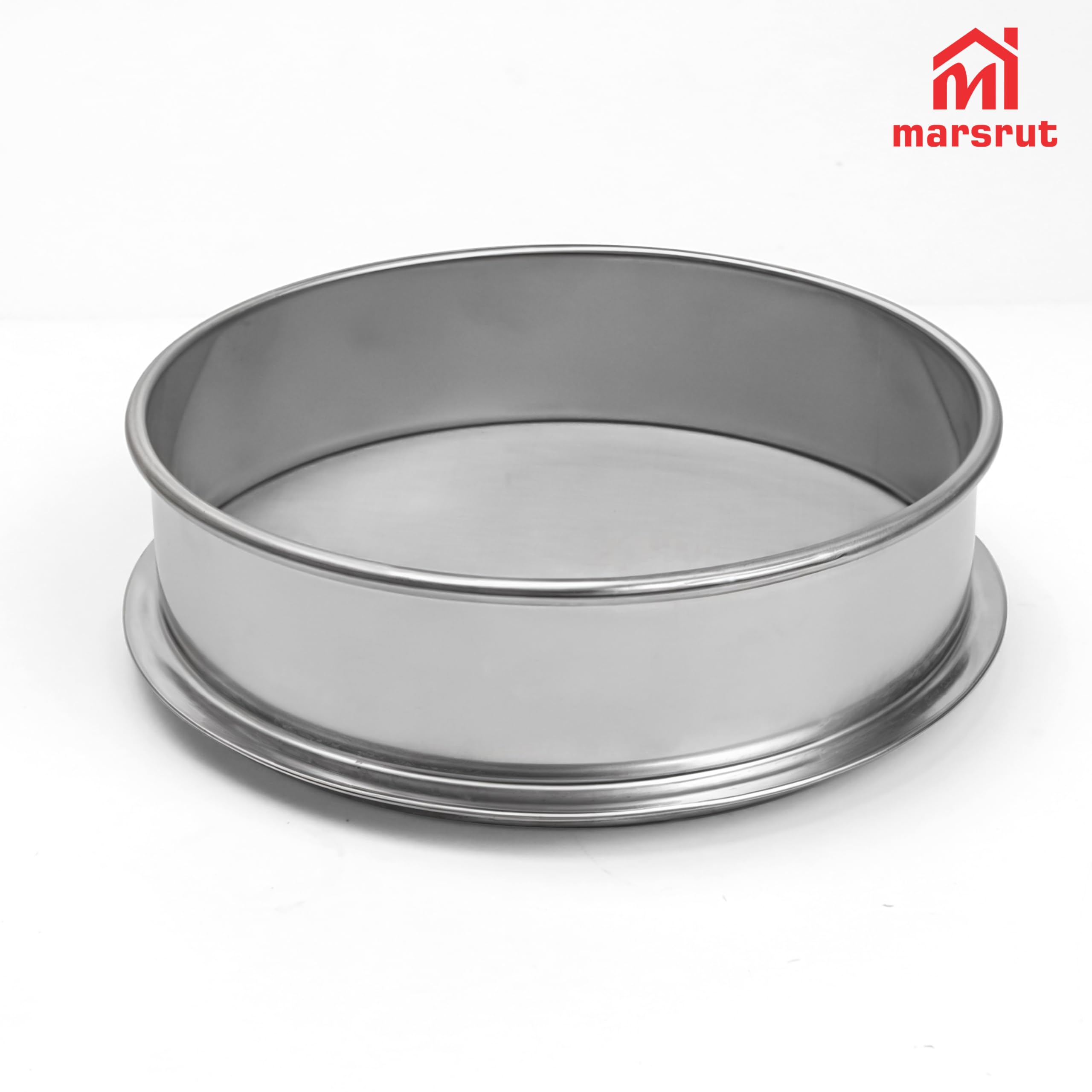 Lot de 3 tamis en acier inoxydable pour herbes, pollen, empilable, 25, 45, 75 microns (taille : 15 x 4,8 cm, couleur argent)