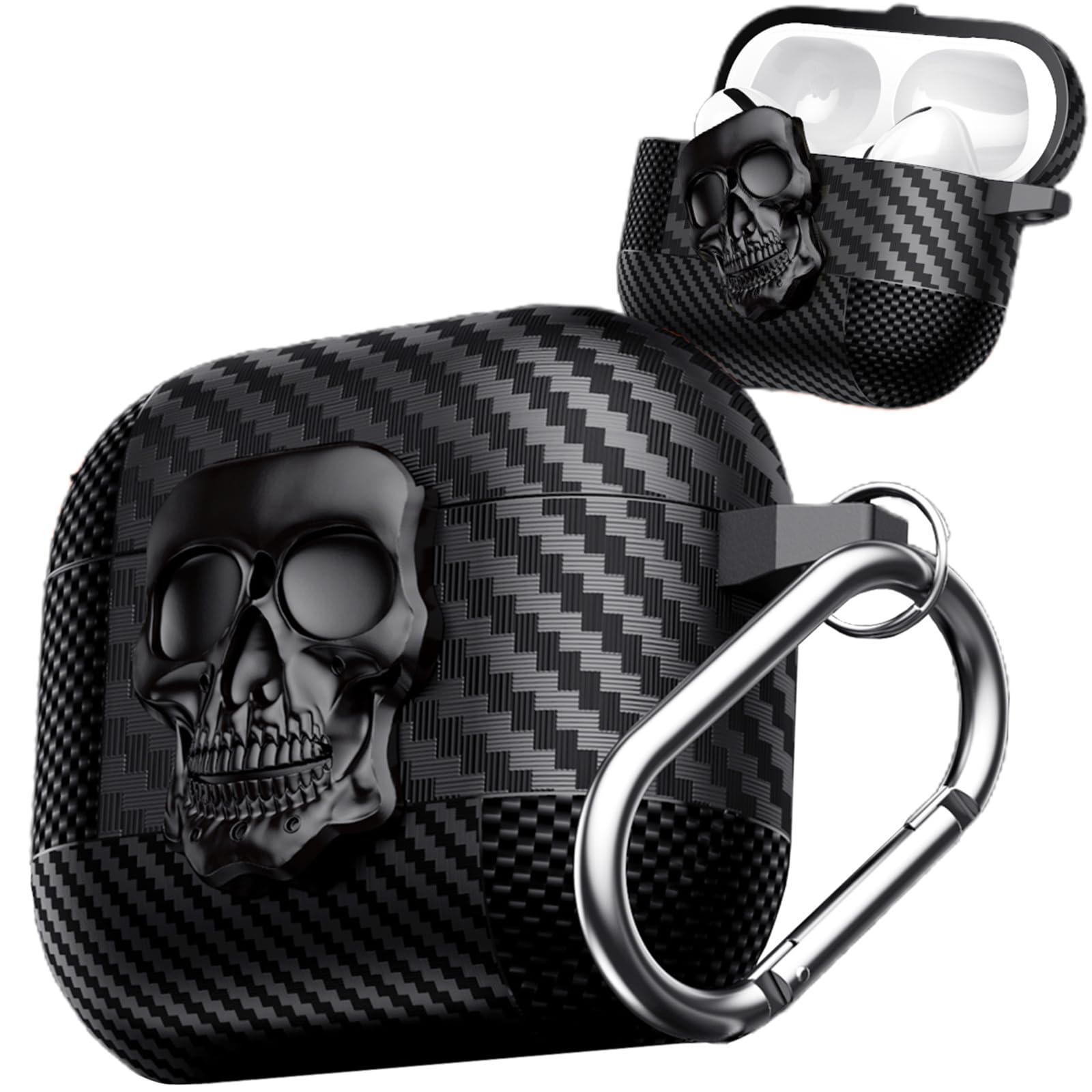 Amazon.com: Fofvccv for AirPods 4 Case Skull with Lock