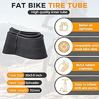 Vista 3 de 20x4.0/ 20x3.0/ 26x4.0 Fat Bike Tires, 20x4/ 20x3/ 26x4 Fat Tire Tube and Bicycle Repair Tool Kit, Foldable Heavy Duty Off-Road Bike, Ebike Fat