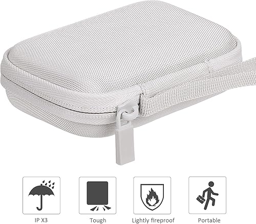 Miniatura 6 de co2CREA Reemplazo de funda rígida para Samsung T7 Shield unidad portátil de estado sólido (funda beige)