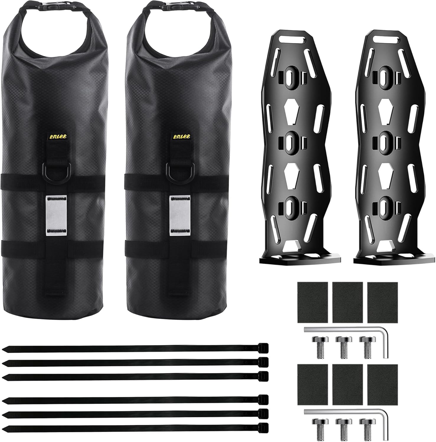 2 Pack 5L Bike Bag Entrance Fork Bag Waterproof Bicycle Bag Massive Capability Fast Launch Bike Pannier for Highway Bike, Cruiser Bike, Touring Bike, E-Scooter