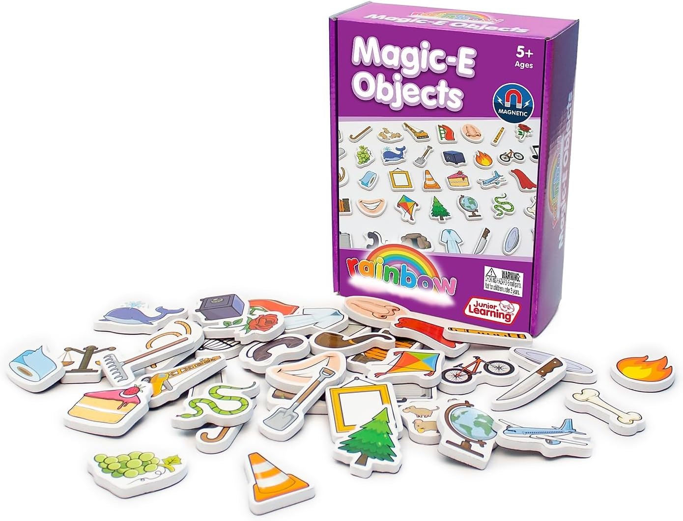 Junior Learning Magic-E Objects - Magnetic Learning Foam Objects, Multi Small