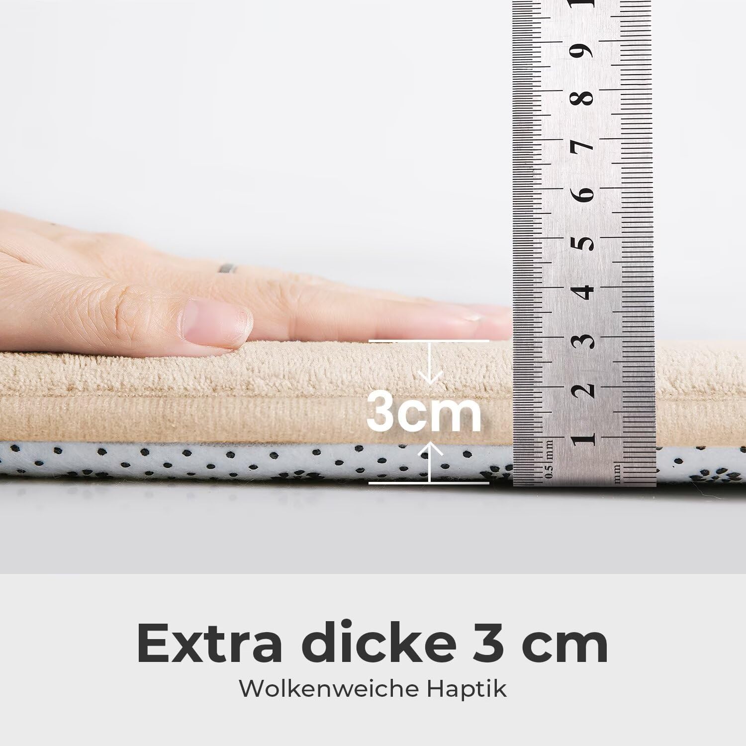 Krabbelmatte für Baby, 200×220×3CM Kinderteppich, rutschfest, | Weicher, Dicker Kinderteppich, Baby-Krabbelmatte, Rutschfester Untergrund, Schutz beim Spielen, Geeignet für Mädchen & Jungen